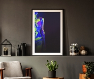 Art Space Neon Girl