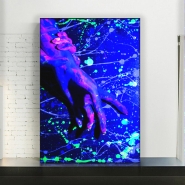 Art Space Neon Girl