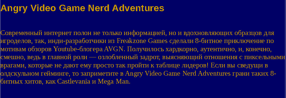 Video Game Angry Nerd описание игры