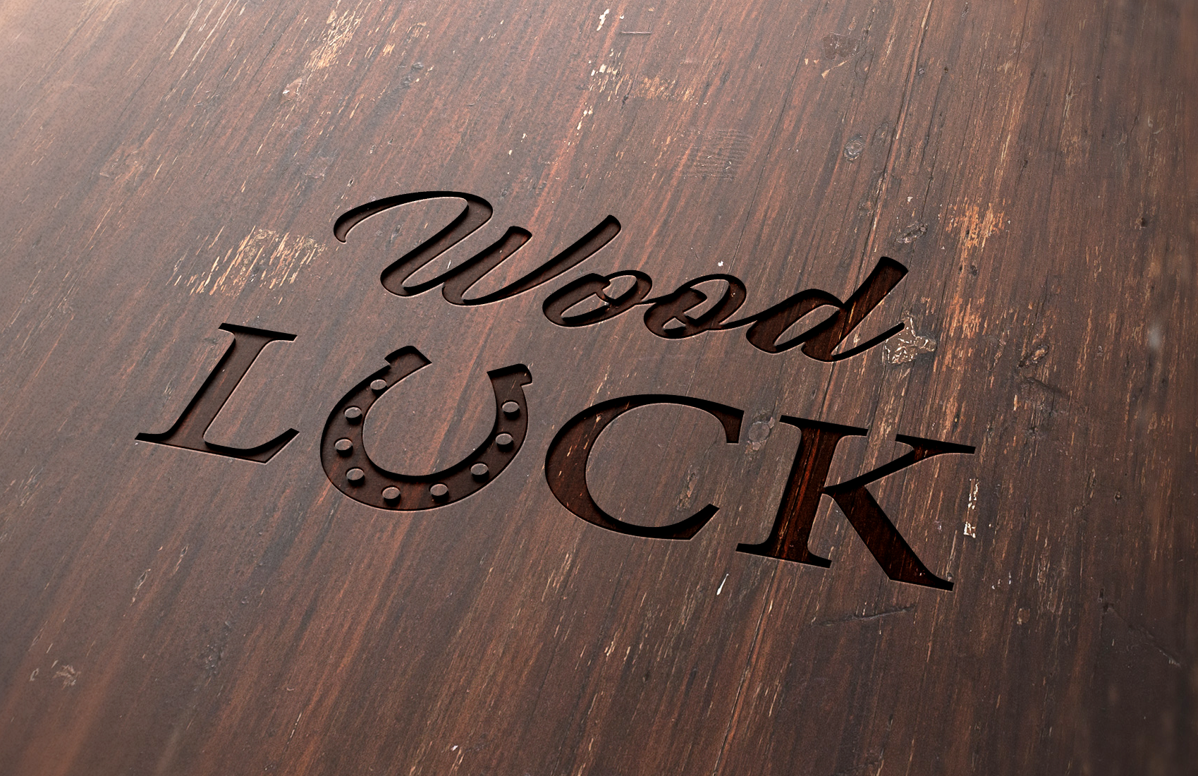 Логотип "Wood Luck"