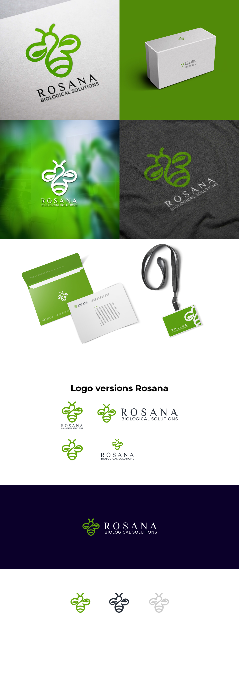 Разработка логотипа для компании Rosana