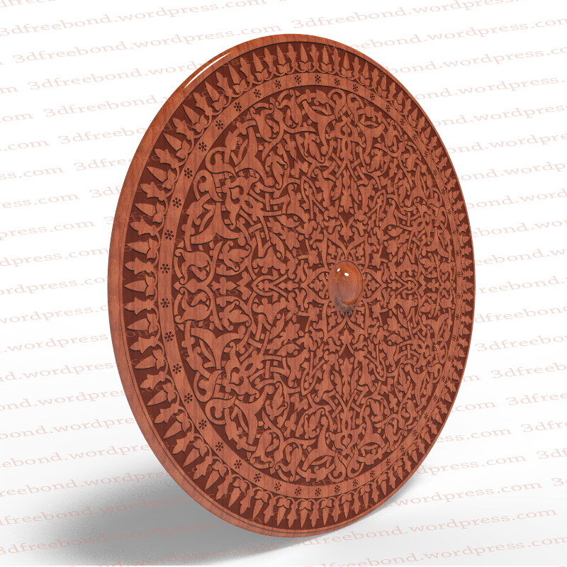 Панно стилизованное под арабский щит