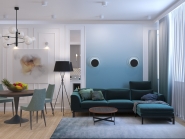 Визуализация Кухни-гостинной