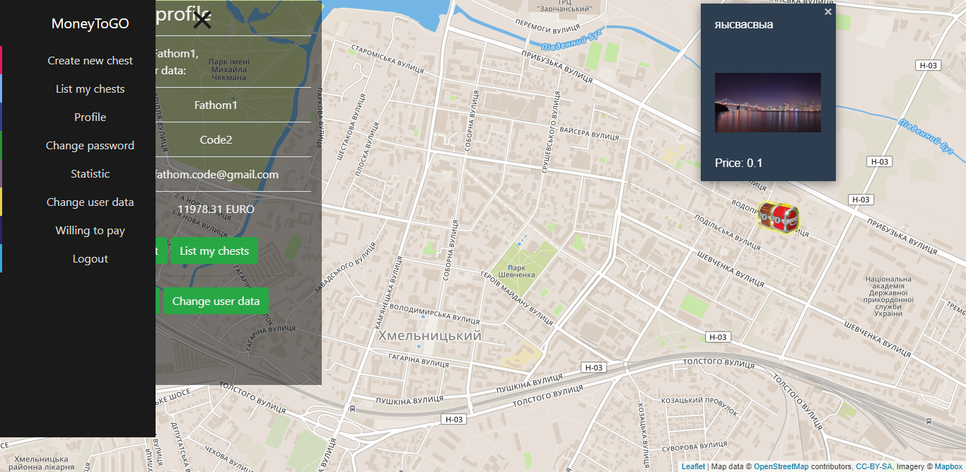 MoneyToGO - WebService and REST API for mobile app PHP