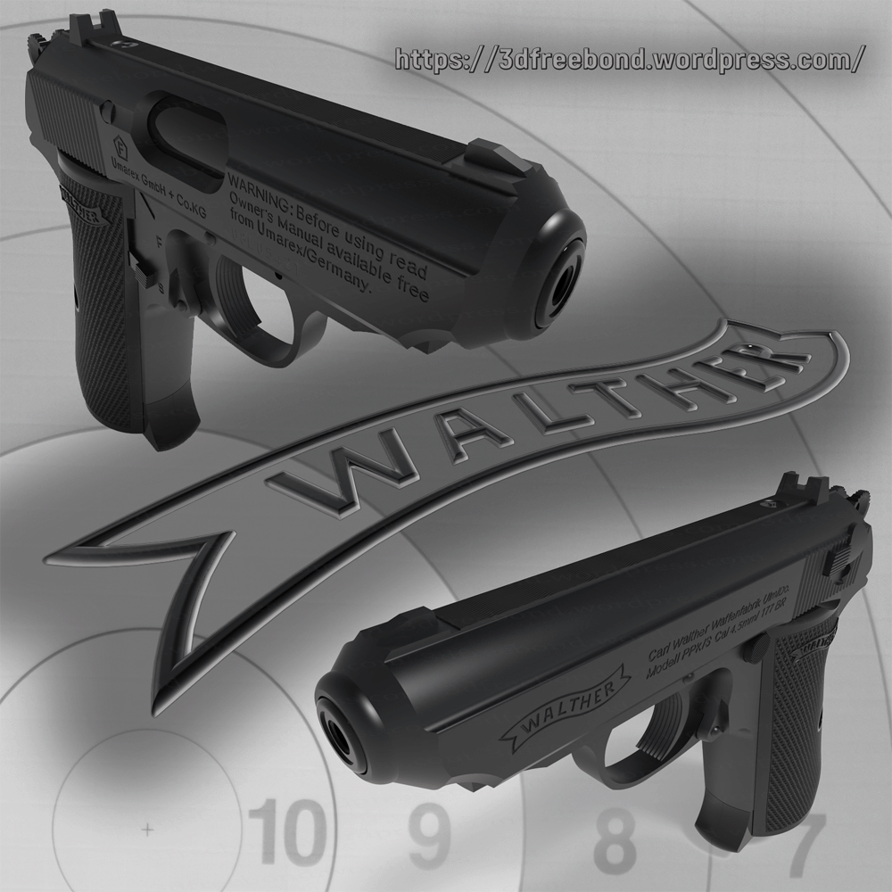 Walter-Umarex ppk/s AIR GUN - poster (GIFслайд-нажми на изображение)