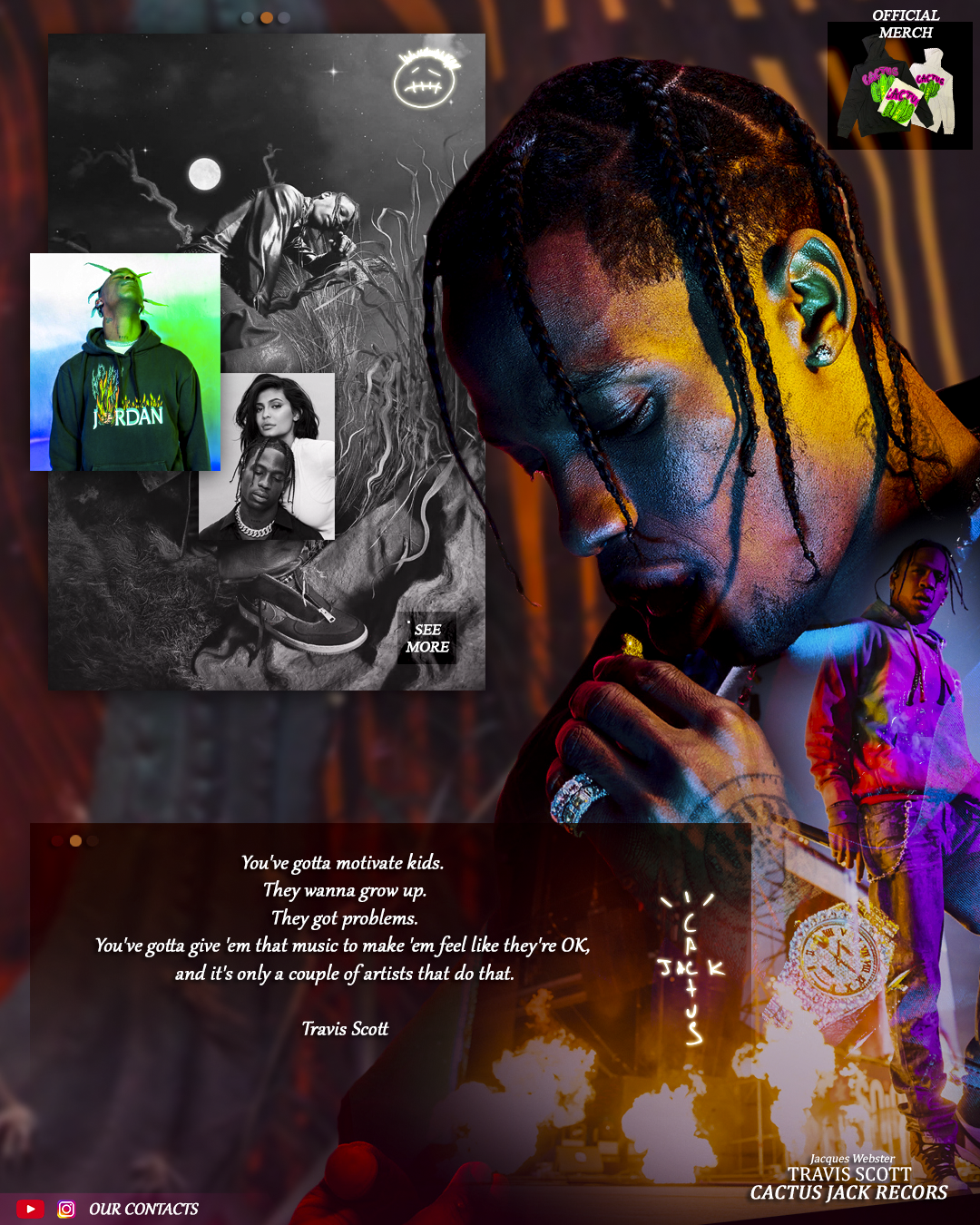 Concept of page "Trav"