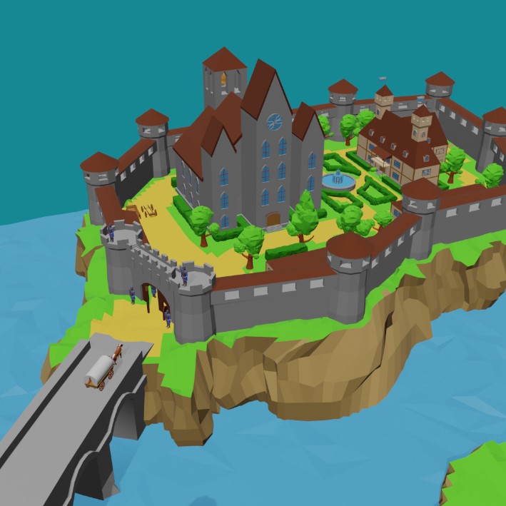 Создание локаций, окружения и персонажей в ЛоуПоли