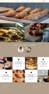 one page website design for a bakery