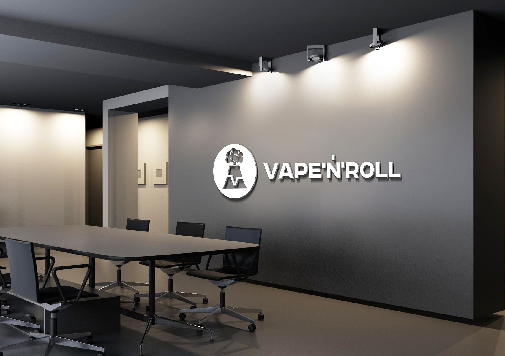 Лого и фирменный стиль для "VAPE'N'ROLL"