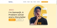 Верстка сайта портфолио для Самарджита