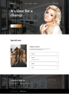Barbershop landing page
