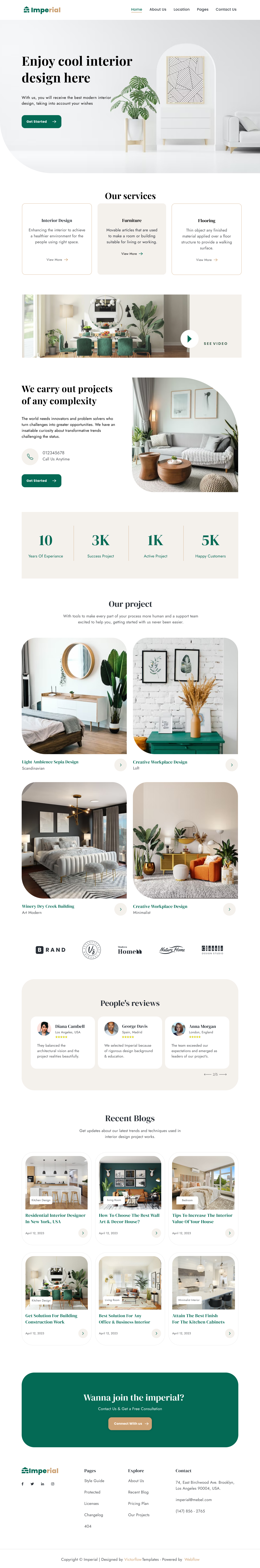 Website Interior Design