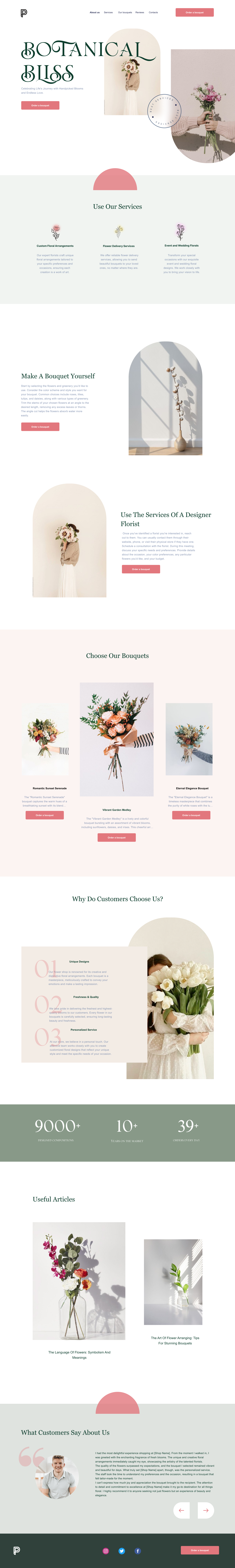 Landing Page Flower Shop
