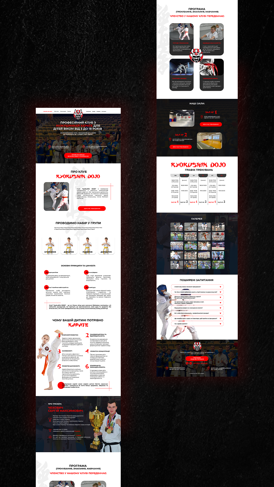 Лендинг для Карате-клубу з конверсією 9%