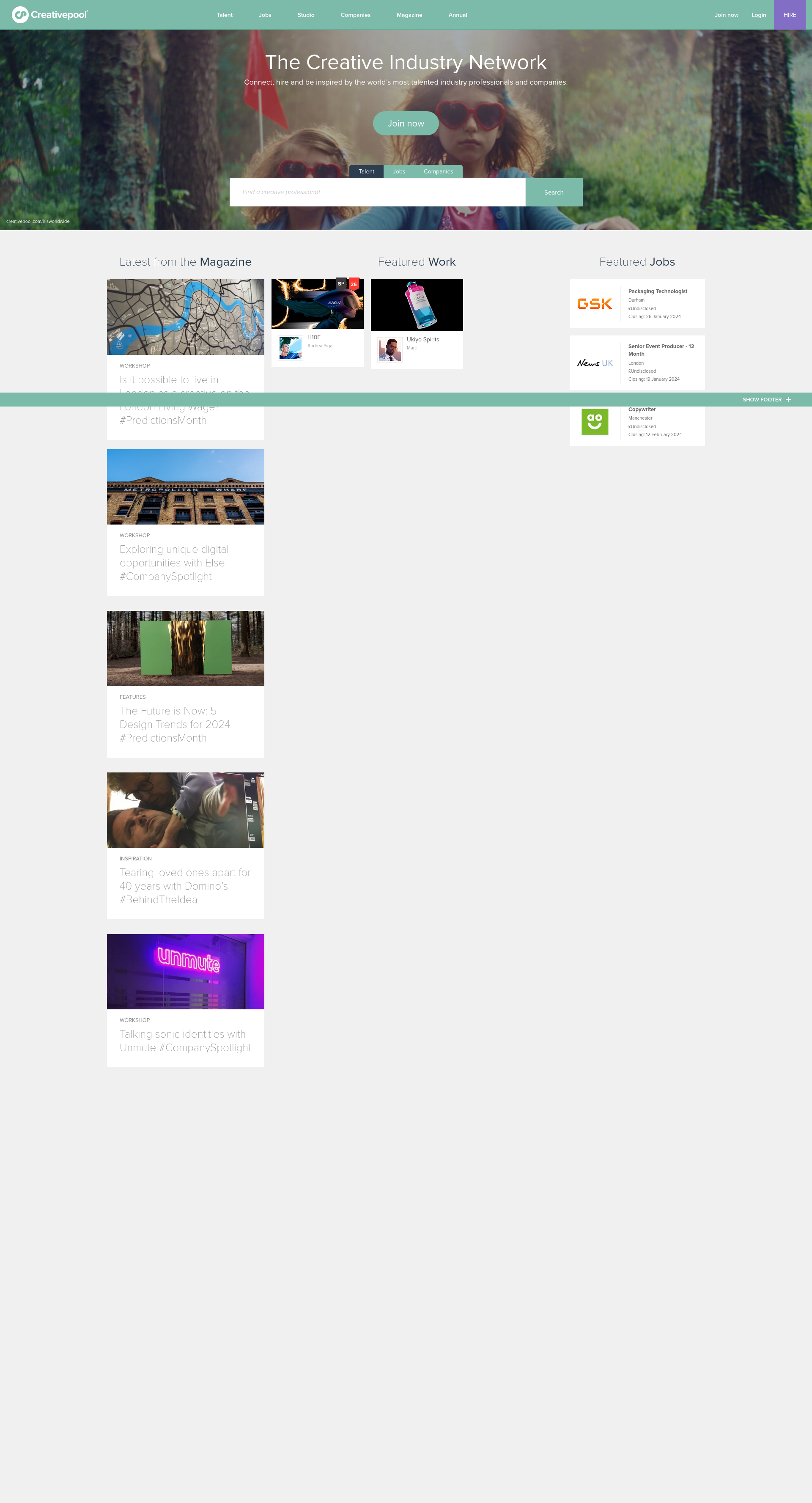 The Creative Industry Network | Creativepool