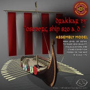 Drakkar by "Oseberg ship 820 A.D." 