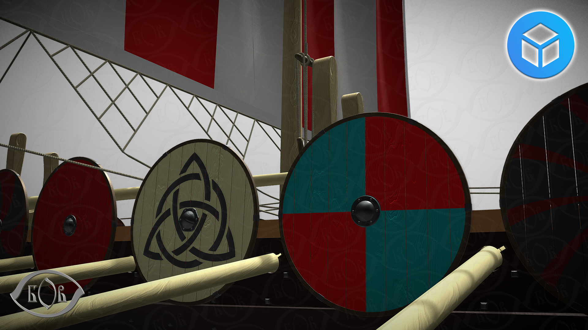 Drakkar by "Oseberg ship 820 A.D."