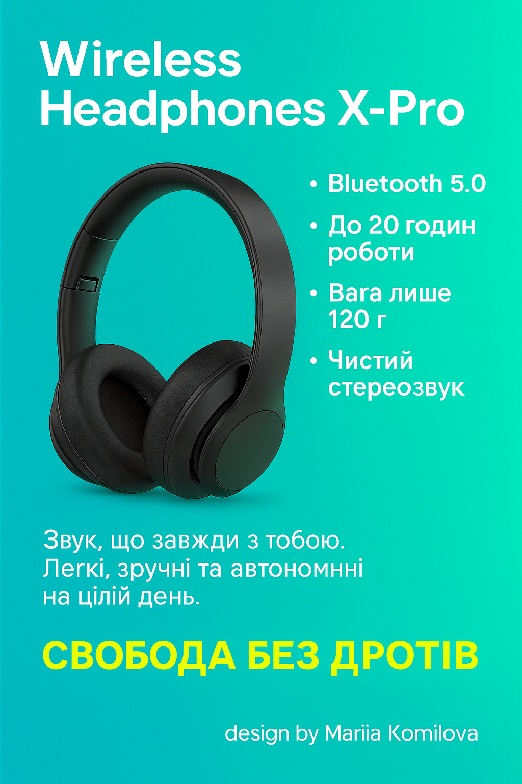 Wireless Headphones X-Pro.