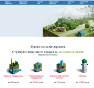 Aquamen – сайт компанії з буріння свердловин